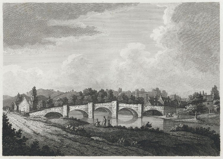 Wheatstone bridge, Farmington, Conn, engraving, 1806 (Wikimedia commons)