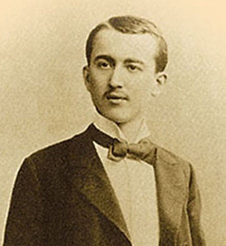 Portrait of Milutin Milanković as a student in Vienna, undated photograph (Wikimedia commons)