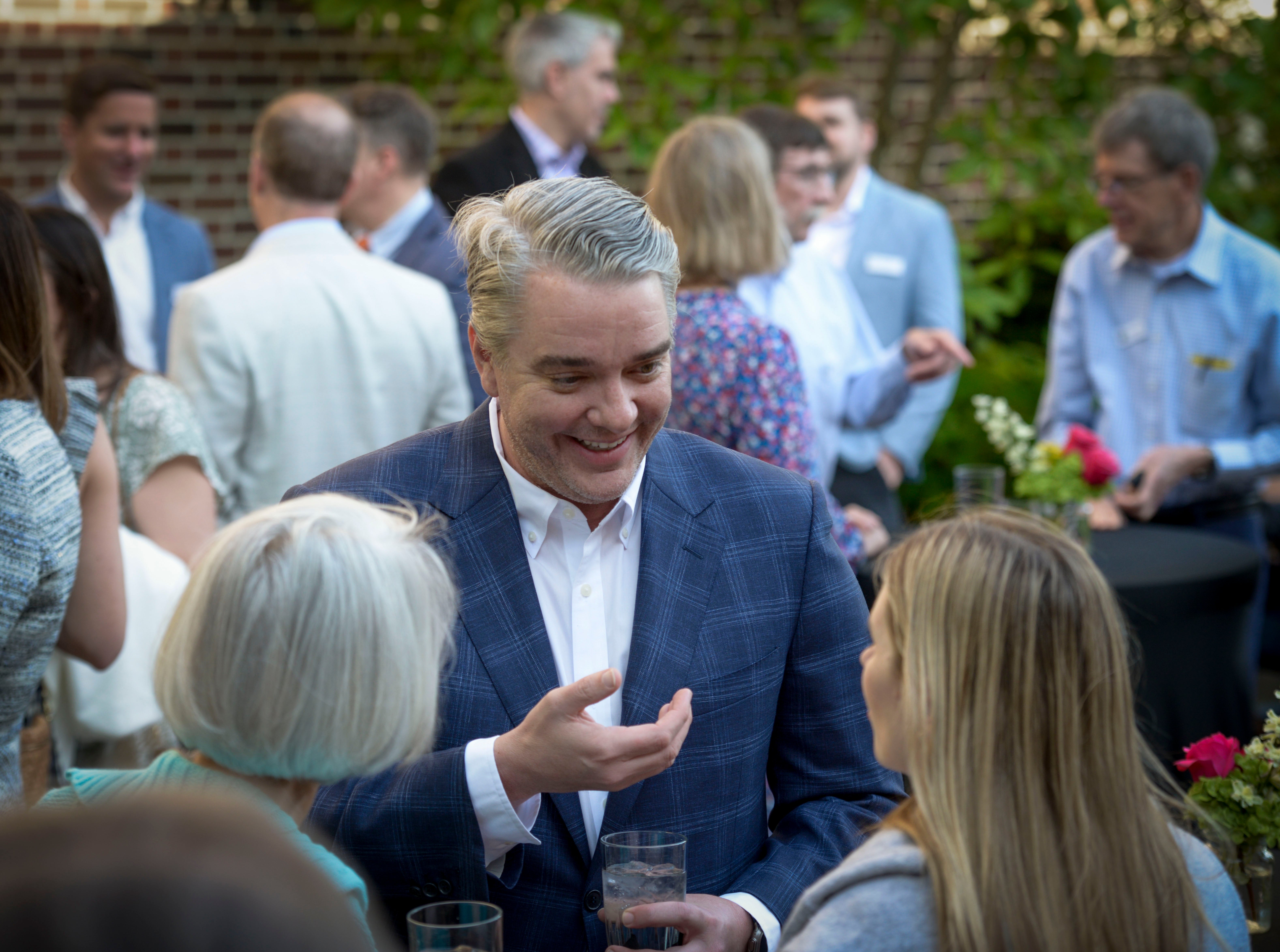 Members of The Linda Hall President's Circle at a pre-lecture reception