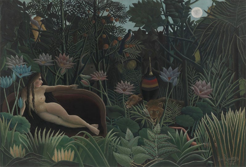 The Dream, oil on canvas, last painting of Henri Rousseau, 1910, Museum of Modern Art, New York (moma.org)