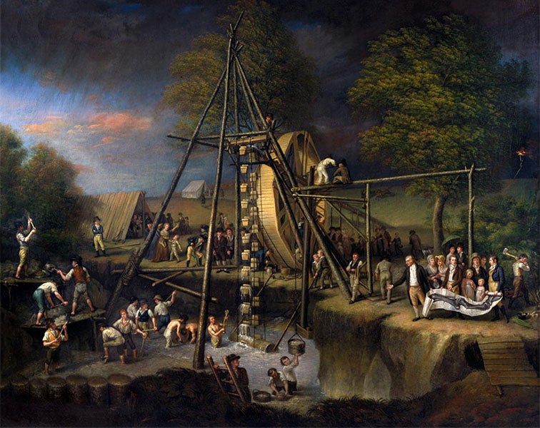 <i>The Exhumation of the Mastodon</i>, oil on canvas, by Charles Willson Peale, 1806-08, Maryland Historical Society (americanart.si.edu)
