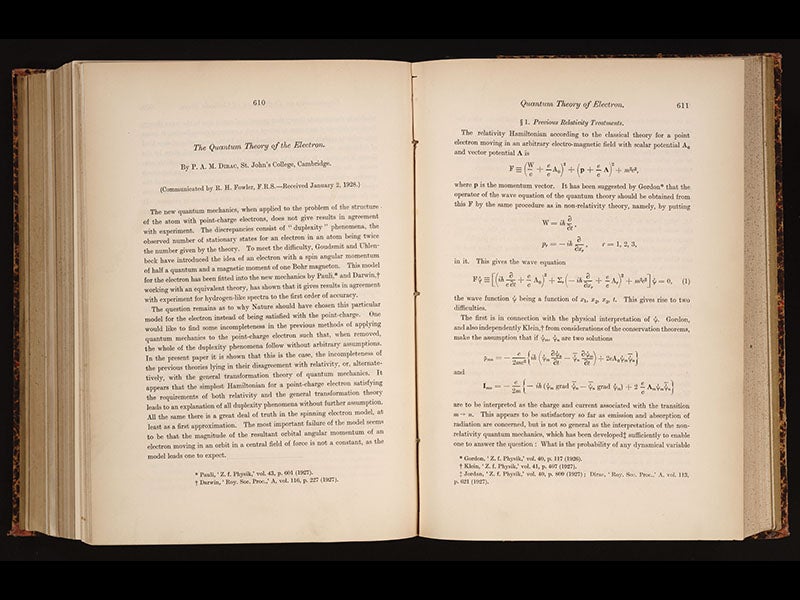 Dirac Science Library Paul Dirac - Linda Hall Library