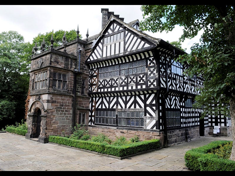Hall ith Wood Museum Samuel Crompton Discovery Day.Exterior view of house.
Picture by Steve Holt Bolton News, Saturday August 10 2013.
