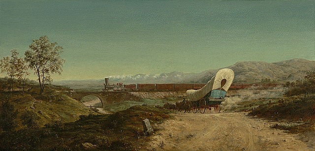 On the Road, by Thomas Proudley Otter, oil on canvas, unframed, 1860, Nelson-Atkins Museum of Art, Kansas City (nelson-atkins.org)