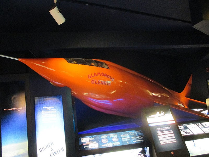 Replica of Bell X-1 at the Cosmosphere, Hutchinson, Kansas (Wikimedia commons)
