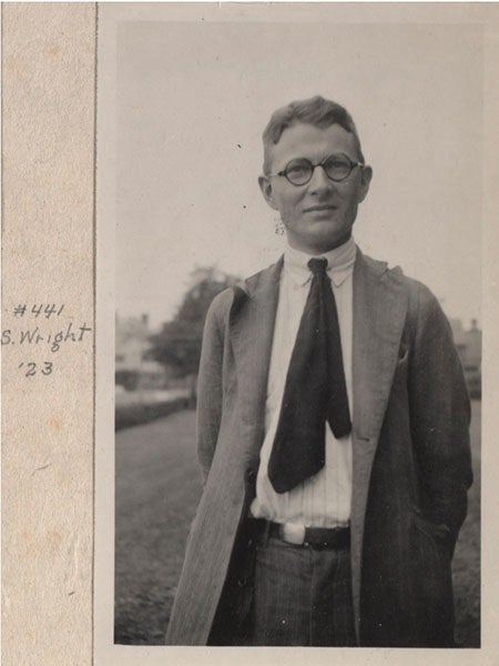 Sewall Wright, photograph, 1923, Marin Biological Laboratory archives (historyofinformation.com)