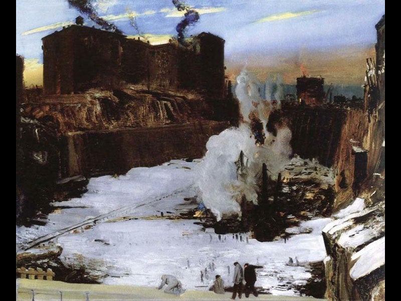 Pennsylvania Station Excavation by outlet George Wesley Bellows - 1907-8