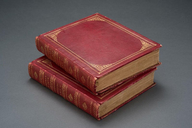 Two-volume set of Stamford Raffles, The History of Java, 1817, National Library of Singapore (roots.gov.sg)