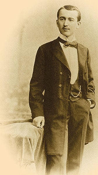 Portrait of Milutin Milanković as a student in Vienna, undated photograph (Wikimedia commons)