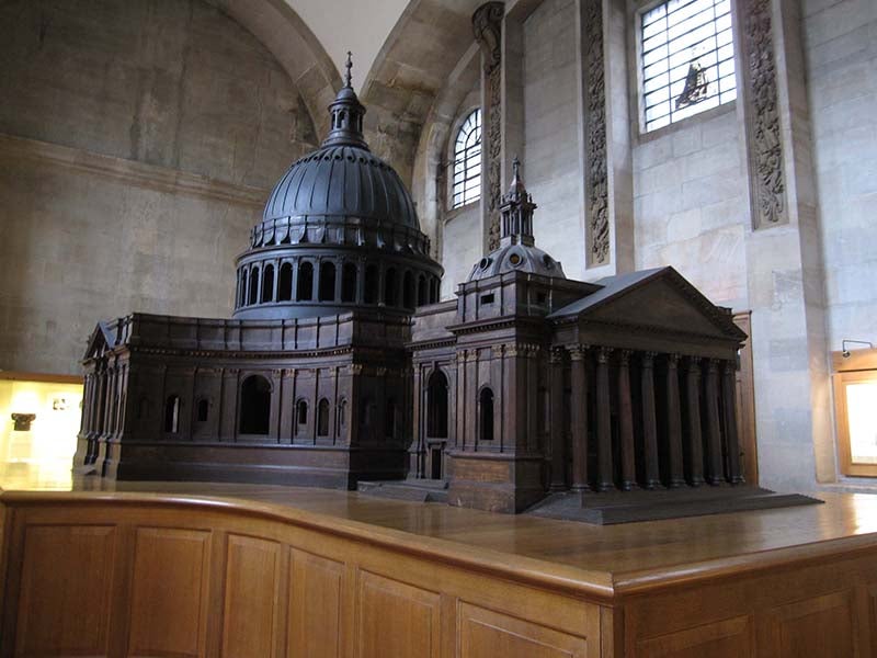 Model of St. Paul’s cathedral, wood, St. Paul’s, London (awceramics.co.uk)