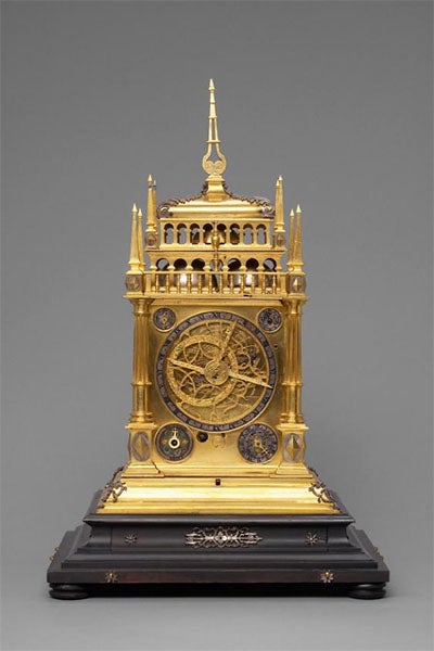 Table clock with five working dials, probably by Nikolaus Lanz, ca 1590, in the collections of Schloss Ambras (Schloss Ambras/Kunsthistorisches Museum, Vienna)