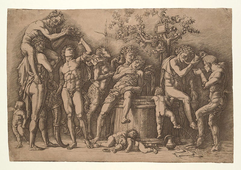 “Bachanal”, engraving by Andrea Mantegna, before 1475, Metropolitan Museum of Art, New York (metmuseum.org)