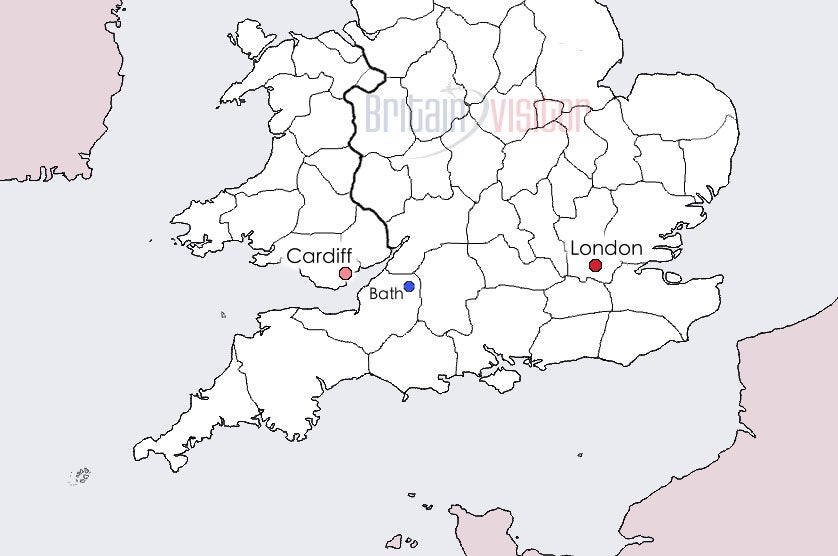 Map of southern England, with the Isles of Scilly at bottom far left, just beyond the tip of Cornwall
