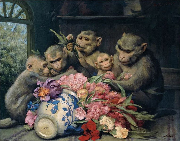 The Botanists, oil on canvas, by Gabriel von Max, ca 1900, Frye Museum, Seattle (artsy.net)