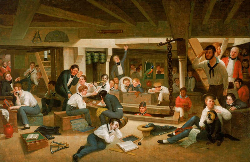 <i>Life on the Ocean</i>, oil painting by Augustus Earle, 1837, Royal Museums Greenwich (rmg.co.uk)