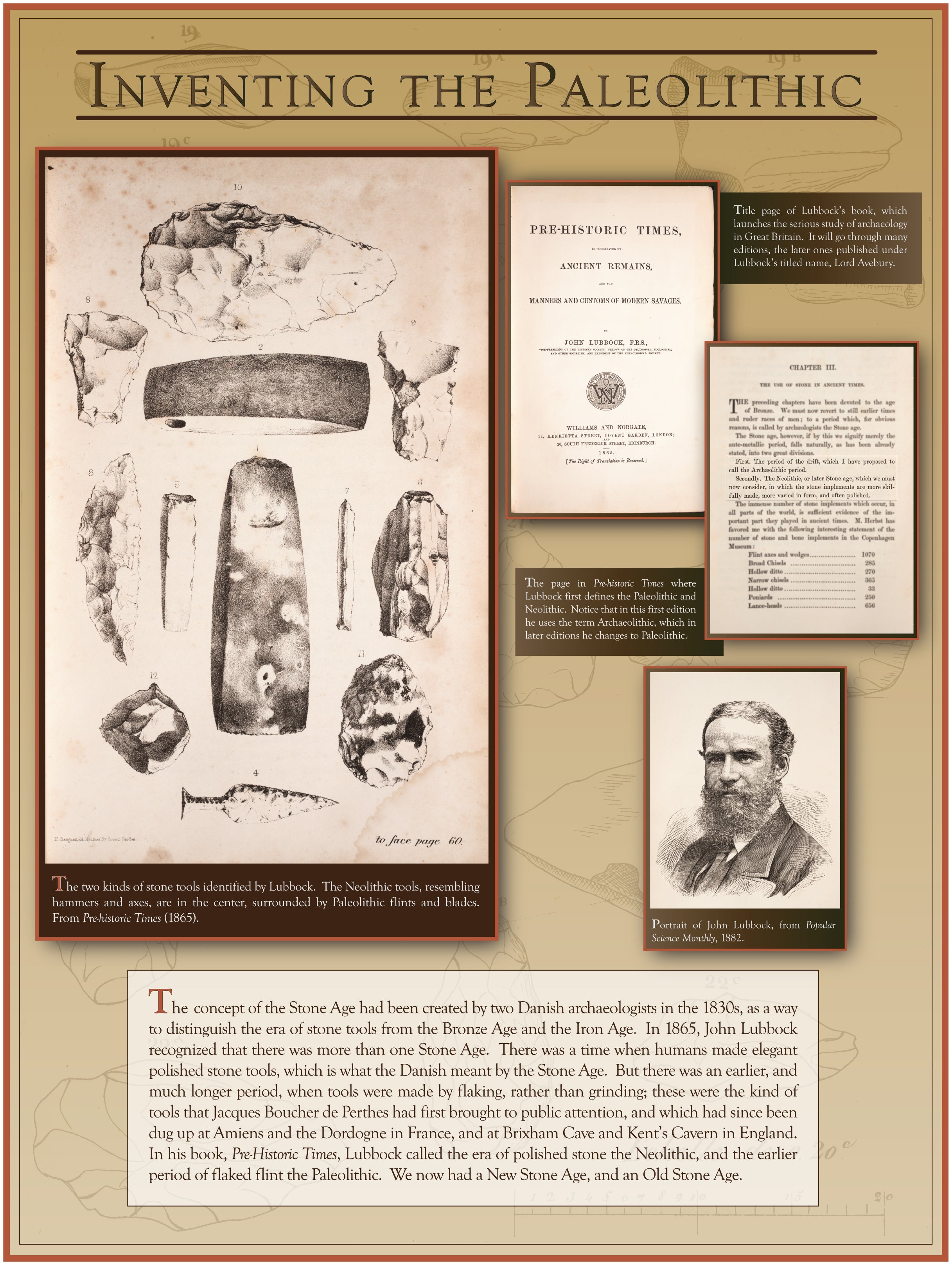 Inventing the Paleolithic
Neolithic and Paleolithic are first used as prehistoric periods in 1865.