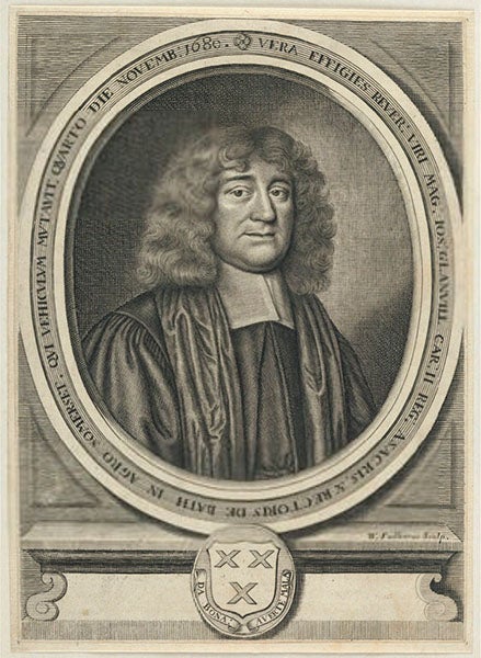 Portrait of Joseph Glanvill, engraving, 1681 (National Portrait Gallery, London)