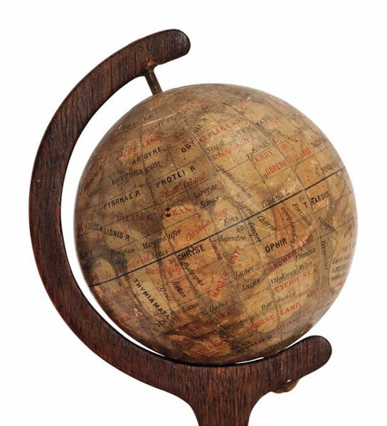 Another Mars globe by Louis Niesten, 1892, sold at Christies, 2015 (christies.com)