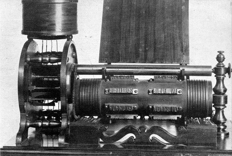 Thomas Edison’s electrographic vote recorder, his first patented invention, 1868 (artsandculture.google.com)