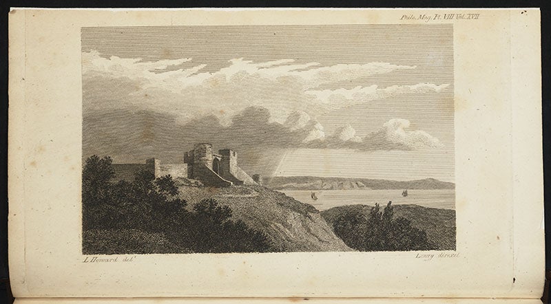 Cumulo-cirro-stratus, or nimbus, clouds, Philosophical Magazine, 1803 (Linda Hall Library)