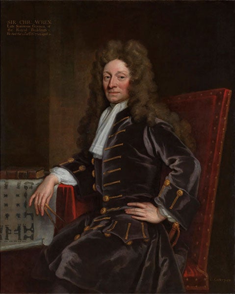 Portrait of Christopher Wren, oil on canvas, by Godfrey Kneller, 1711, National Portrait Gallery, London (npg.org.uk)