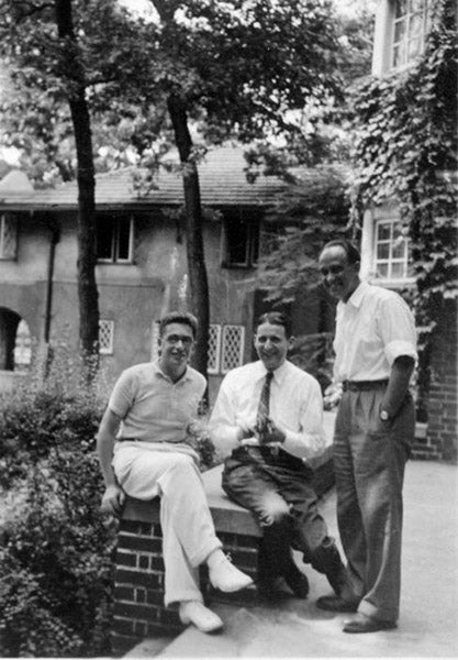 Emilio Segré, Samuel Goudsmit, and Enrico Fermi in Ann Arbor, undated photograph, early 1940s?, Emilio Segrè Visual Archives, AIP (repository.aip.org)