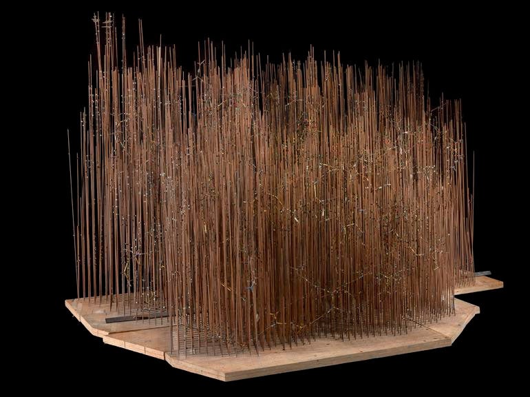 “Forest of rods” model of myoglobin, built by John Kendrew from higher resolution x-ray scans, 1960, Science Museum, London (collection.sciencemuseumgroup.org.uk)