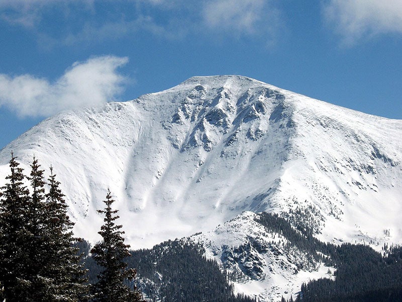Parry Peak, in the Front Range of the Rockies, just west of Denver, recent photo (Wikimedia commons)