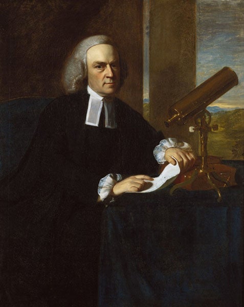 John Winthrop, portrait by John Singleton Copley, ca 1773 (Harvard Art Museums)