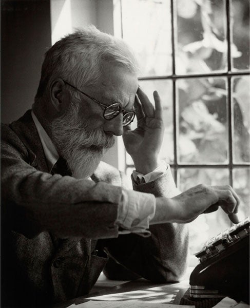 Ronald Aylmer Fisher with his Friden mechanical calculator, photograph, 1954, National Portrait Gallery, London (npg.org.uk)