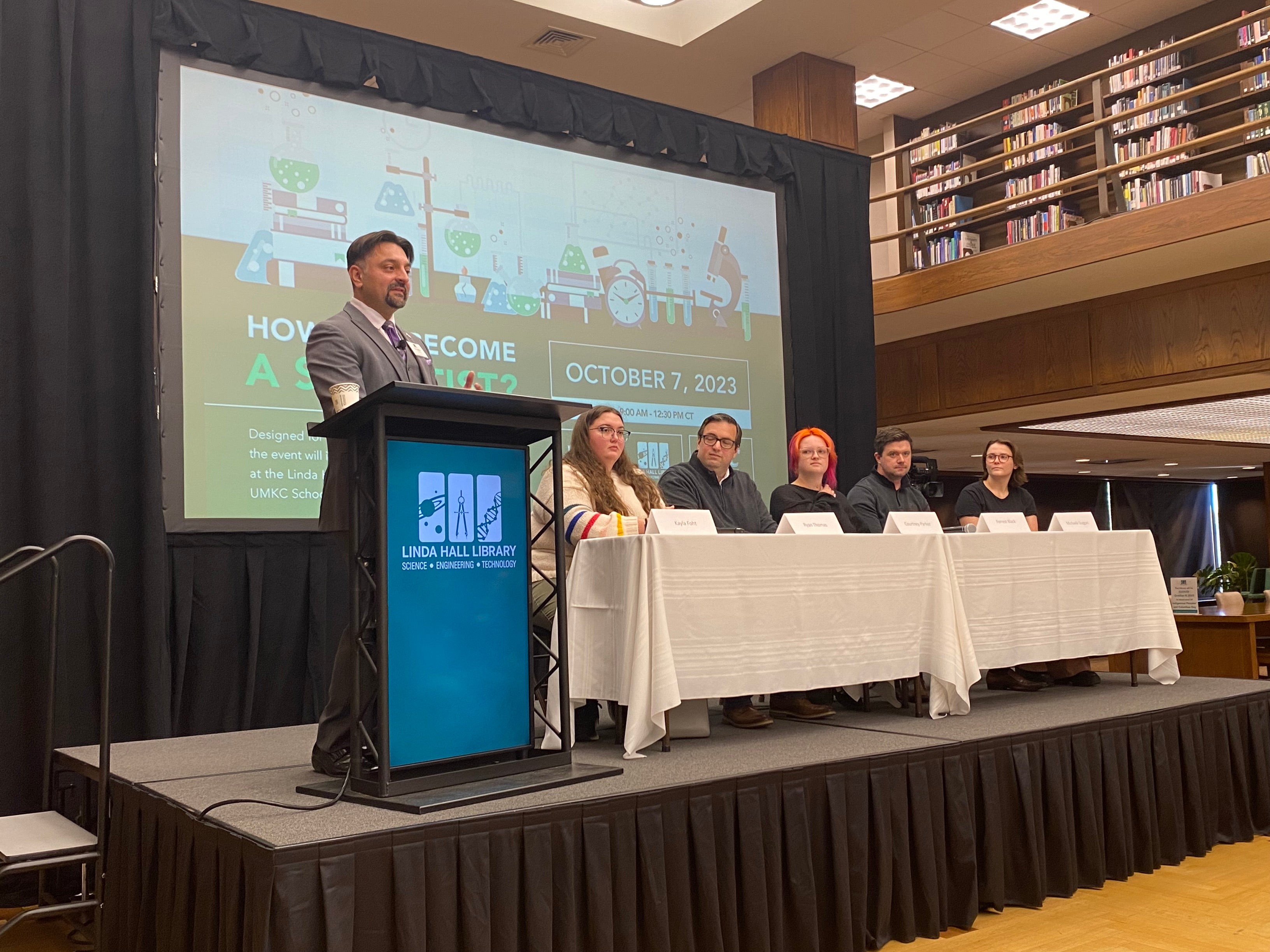 October 2023 Linda Hall Library UMKC School of Science and Engineering How Do I Become a Scientist Panel