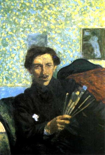 Umberto Boccioni, self-portrait, oil on canvas, Pinacoteca de Brera, Milan, 1905 (Wikimedia commons)