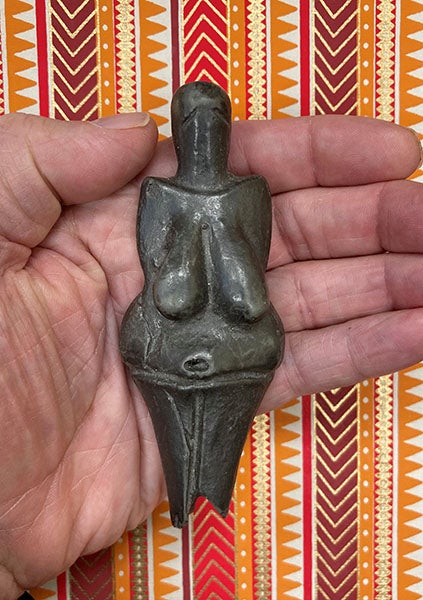 Actual-size replica of the Venus of Dolní Věstonice, author’s collection (photo by the author)