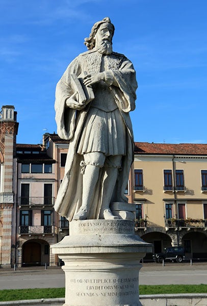 Statue of Fortunio Liceti, Prato della Valle, Padua (google.com)