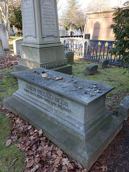 Gravestone of Josiah Willard Gibbs in Grove Street Cemetery, New Haven, Conn. (findagrave.com)