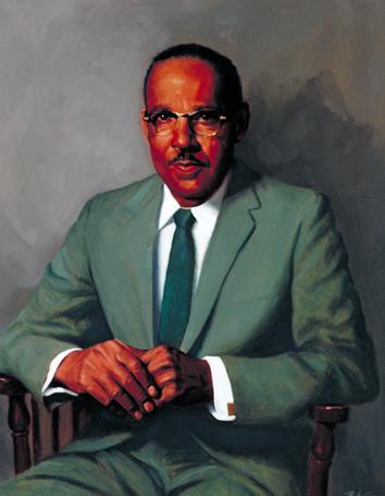 Portrait of Vivien Thomas, by Bob Gee, l969, Johns Hopkins School of Medicine (portraitcollection.jhmi.edu)