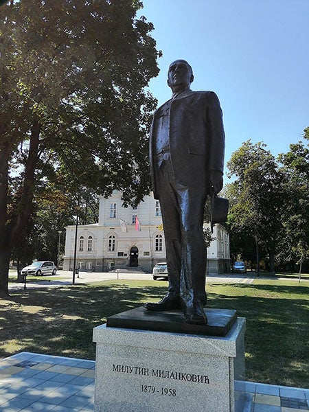 Statue of Milutin Milanković, Belgrade (Wikimedia commons)