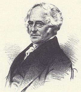 Portrait of Thomas Hancock, from his Personal Narrative of the Origin and Progress of the Caoutchouc or India-Rubber Manufacture in England, 1857 (findagrave.com) 