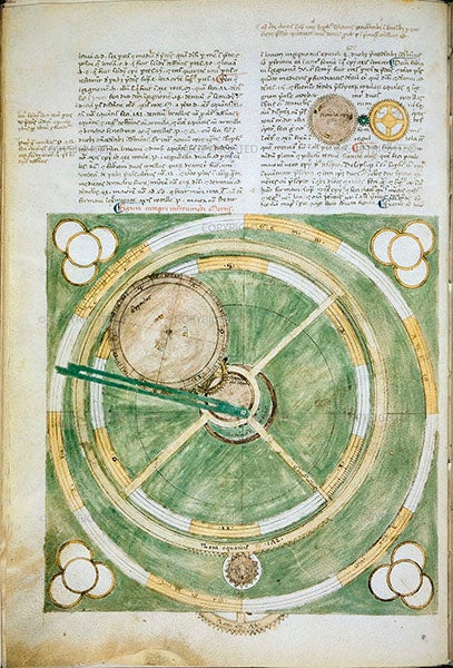 Drawing for the Venus dial for the Astrarium, in Giovanni Dondi’s Tractatus astrarii, manuscript, ca 1364, Biblioteca Capitolare, Padua (cabinet.ox.ac.uk)
