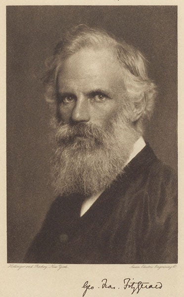 Portrait of George Francis FitzGerald, photograph, undated, frontispiece to <i>The Scientific Writings of the Late George Francis FitzGerald</i>, 1902 (Linda Hall Library)