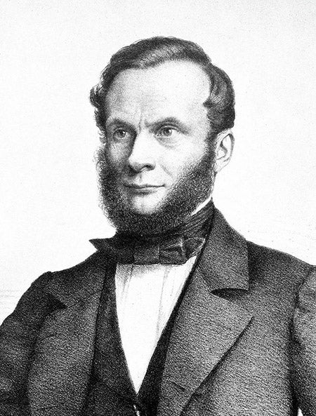 Rudolf Clausius, lithograph portrait, unknown date (fineartamerica.com)