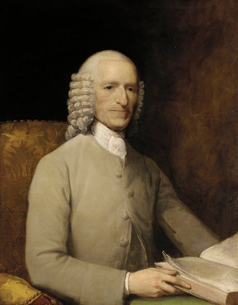 Portrait of John Fothergill, by Gilbert Stuart, oil on canvas, Pennsylvania Academy of the Fine Arts, 1781 (pafa.org)