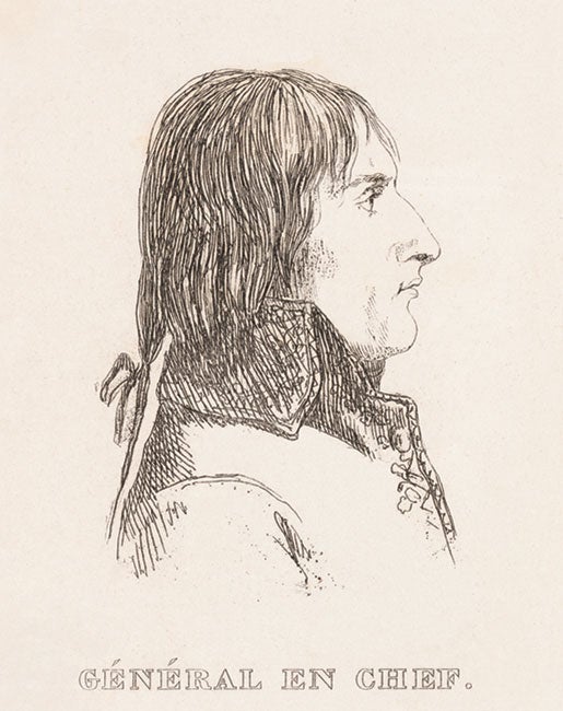 Napoleon Bonaparte. Image source: Reybaud, Louis, et al. Histoire scientifique et militaire de l’expédition française en Égypte.... Vol. 3, Paris: A.-J. Dénain et Delamare, 1830-1836.