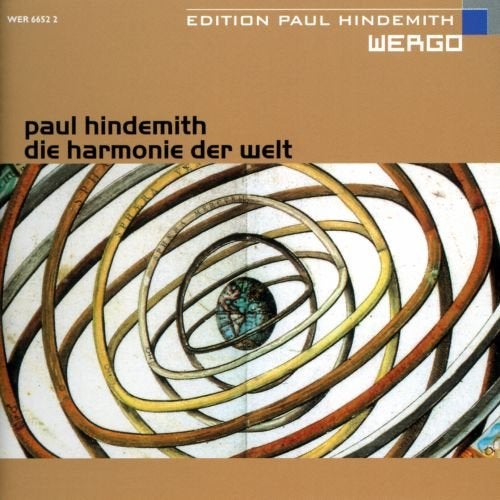 Cover of the 2002 3-CD release of <i>Die Harmonie der Welt</i>, by Paul Hindemith, Wergo Germany (amazon.com)