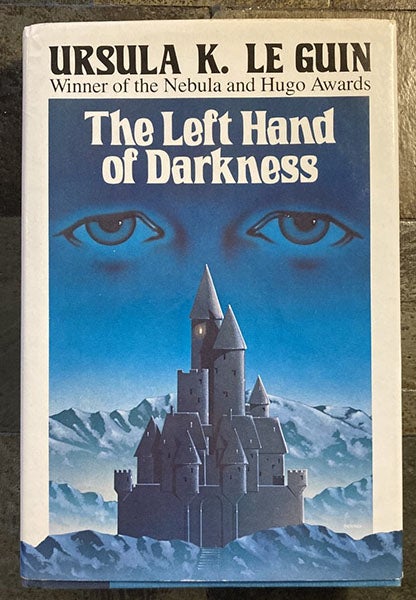 Dust jacket of The Left Hand of Darkness, by Ursula Le Guin, Harper & Row edition, 1980 (author’s collection)