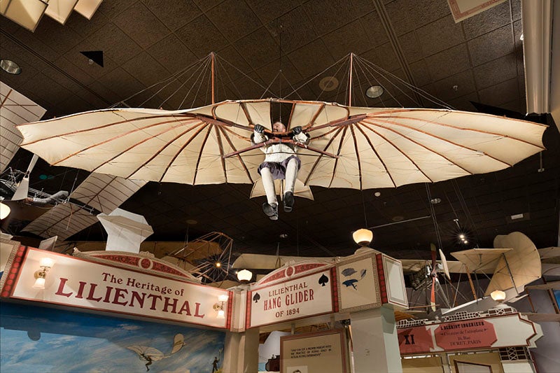 Original Lilienthal glider of 1894, restored and on display in the National Air and Space Museum, Washington, D.C. (airandspace.si.edu)