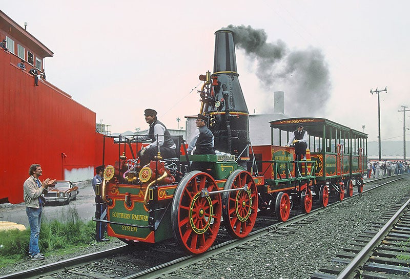 Replica of Best Friend of Charleston locomotive, built in 1928, Charleston, South Carolina, recent photo (Wikimedia commons)