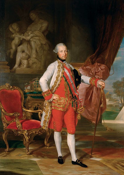 Joseph II, oil portrait by Anton von Maron, 1775 (Kunsthistorisches Museum, Vienna)