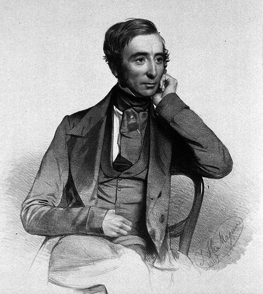 Portrait of a younger George Busk, age 42, lithograph by Thomas Maguire, 1849 (Wikimedia commons)