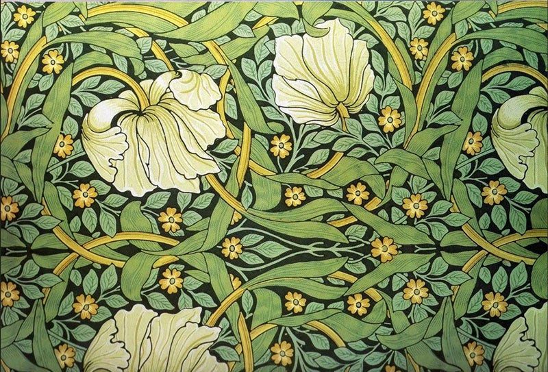 A sample of 19th-century wallpaper colored with Scheele’s green (artistsnetwork.om)